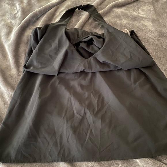 Mendocino EUC women’s black Halter mini dress lightweight flowy size L - Picture 3 of 4